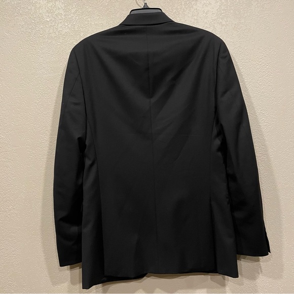 Classic Black Slim-fit Men's Sport Coat - Picture 2 of 2